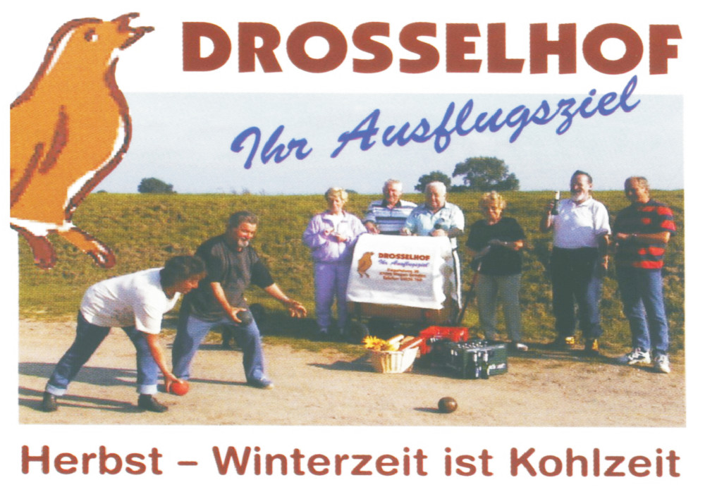 Der Drosselhof in Langwedel bietet geführte Boßeltouren mit anschließendem Grünkohlessen an